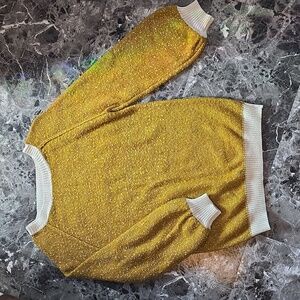 Mustard Oversized Knit Sweater